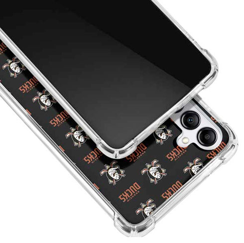 NHL Anaheim Ducks Pattern Galaxy A14 5G Clear Case