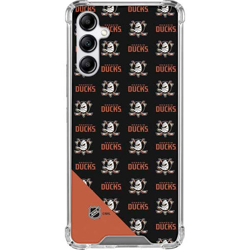 NHL Anaheim Ducks Pattern Galaxy A15 5G Clear Case