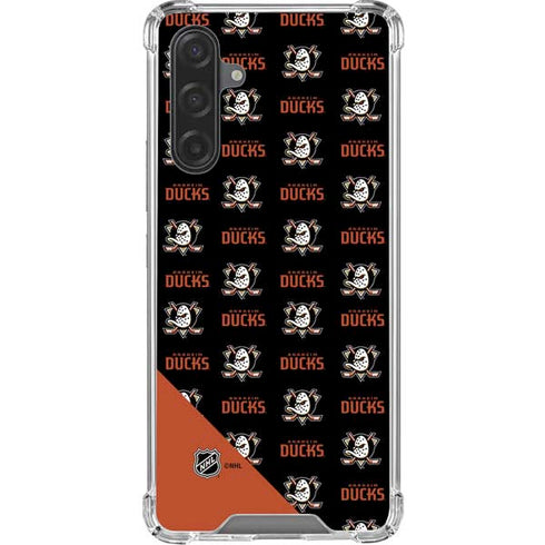 NHL Anaheim Ducks Pattern Galaxy A17 Clear Case