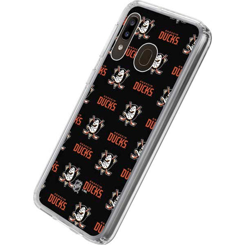 NHL Anaheim Ducks Pattern Galaxy A20 Clear Case