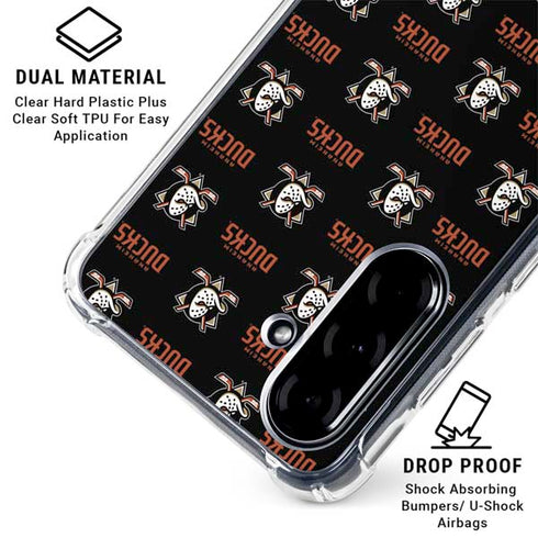 NHL Anaheim Ducks Pattern Galaxy A36 5G Clear Case
