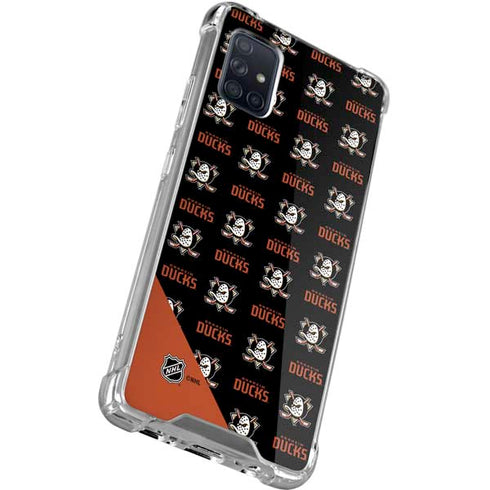 NHL Anaheim Ducks Pattern Galaxy A51 5G Clear Case