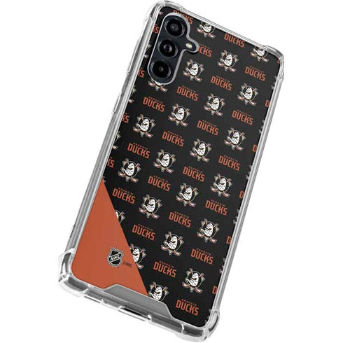 NHL Anaheim Ducks Pattern Galaxy A54 5G Clear Case
