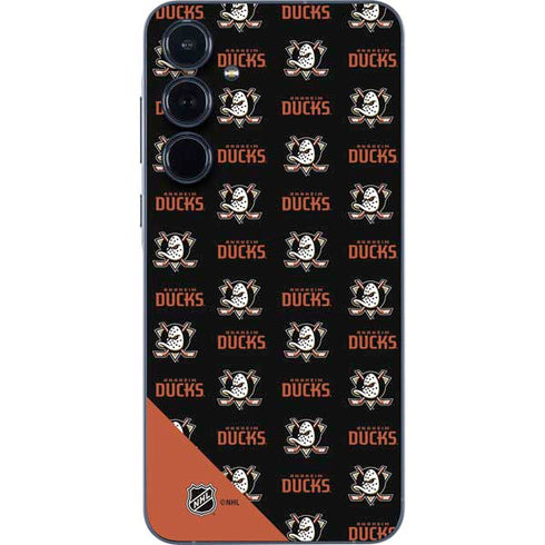 NHL Anaheim Ducks Pattern Galaxy A55 5G Skin