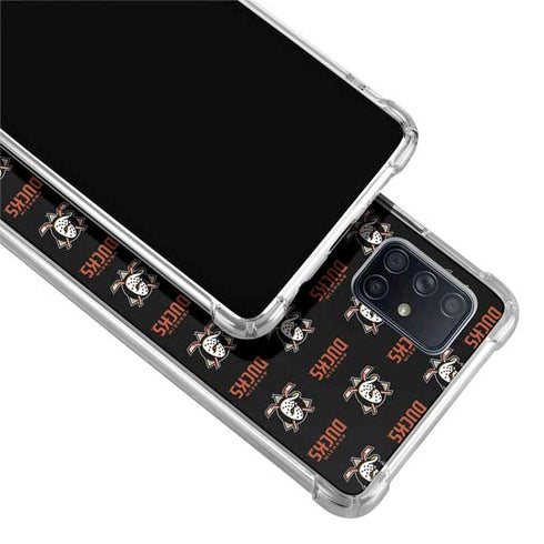 NHL Anaheim Ducks Pattern Galaxy A71 5G Clear Case