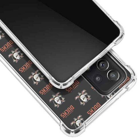 NHL Anaheim Ducks Pattern Galaxy A72 5G Clear Case