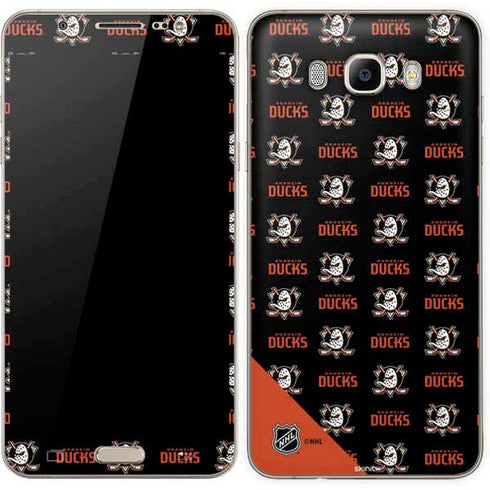 NHL Anaheim Ducks Pattern Galaxy J7 Skin