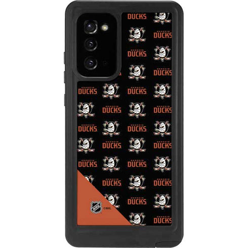 NHL Anaheim Ducks Pattern Galaxy Note20 5G Waterproof Case