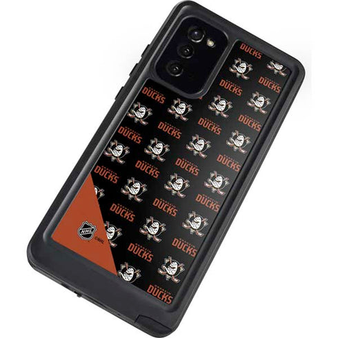 NHL Anaheim Ducks Pattern Galaxy Note20 5G Waterproof Case