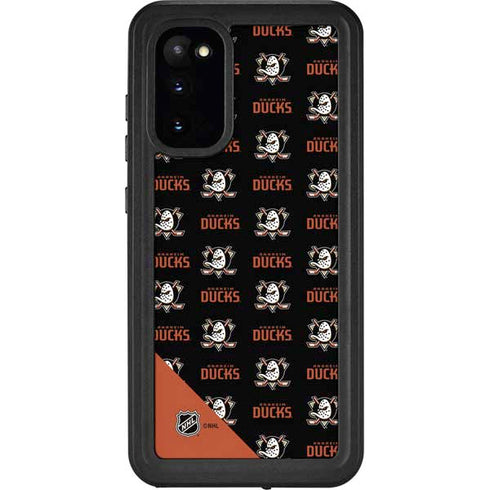 NHL Anaheim Ducks Pattern Galaxy S20 Waterproof Case