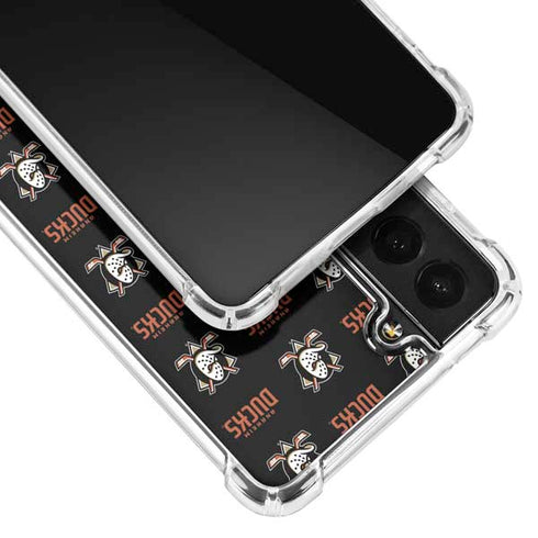 NHL Anaheim Ducks Pattern Galaxy S21 FE Clear Case