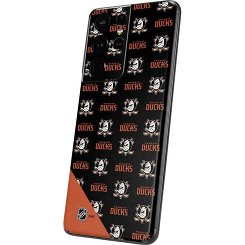 NHL Anaheim Ducks Pattern Galaxy S21 Ultra 5G Skin