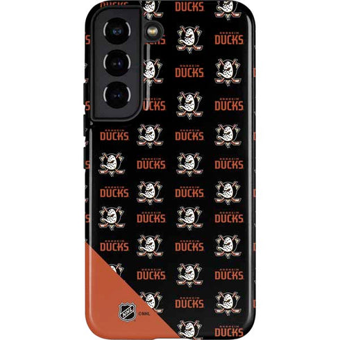 NHL Anaheim Ducks Pattern Galaxy S22 Pro Case