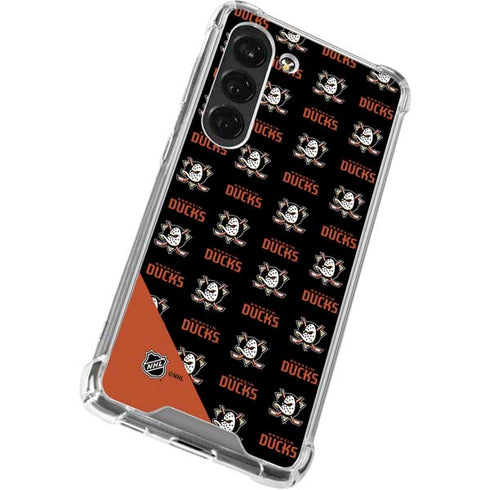 NHL Anaheim Ducks Pattern Galaxy S23 Clear Case