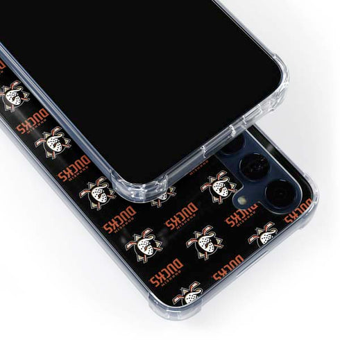 NHL Anaheim Ducks Pattern Galaxy S24 Clear Case
