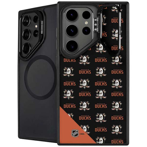 NHL Anaheim Ducks Pattern Galaxy S24 Ultra Kickstand Case
