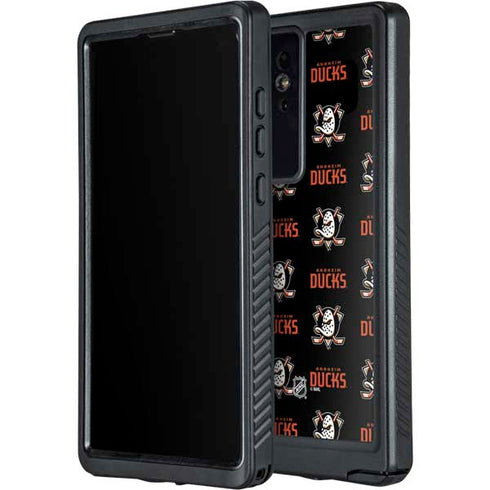 NHL Anaheim Ducks Pattern Galaxy S24 Ultra Waterproof Case