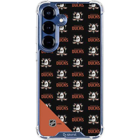 NHL Anaheim Ducks Pattern Galaxy S25 Clear Case