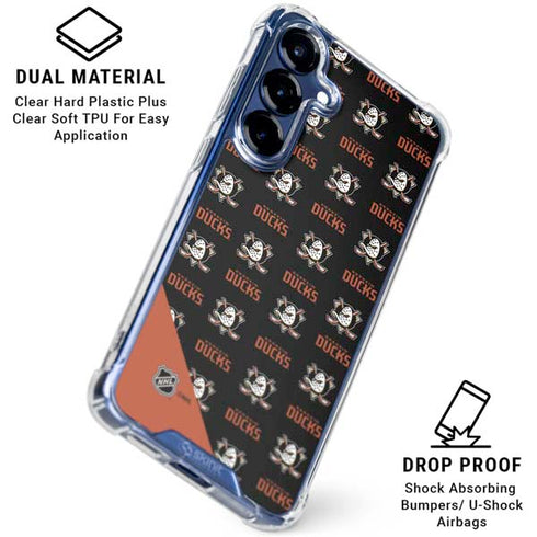 NHL Anaheim Ducks Pattern Galaxy S25 Clear Case