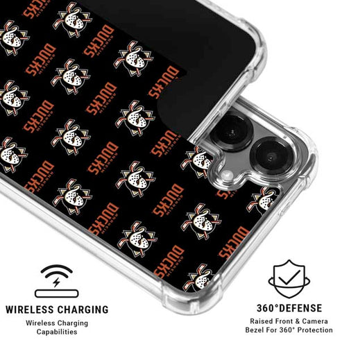 NHL Anaheim Ducks Pattern Galaxy S26 Clear Case