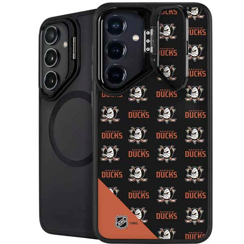 NHL Anaheim Ducks Pattern Galaxy S26 Kickstand Case