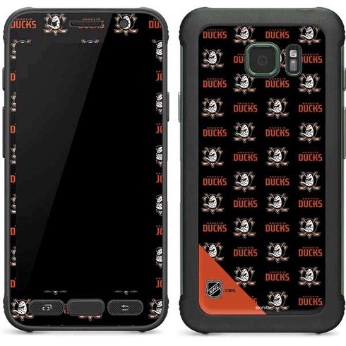 NHL Anaheim Ducks Pattern Galaxy S7 Active Skin