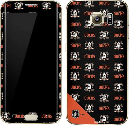 NHL Anaheim Ducks Pattern Galaxy S7 Edge Skin
