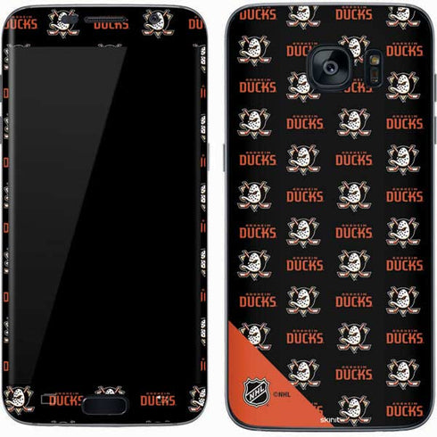 NHL Anaheim Ducks Pattern Galaxy S7 Skin
