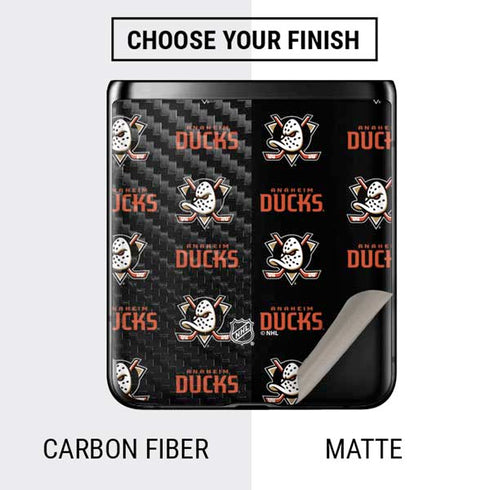 NHL Anaheim Ducks Pattern Galaxy Z Flip Skin