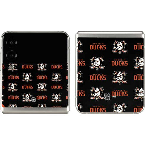 NHL Anaheim Ducks Pattern Galaxy Z Flip3 5G Skin