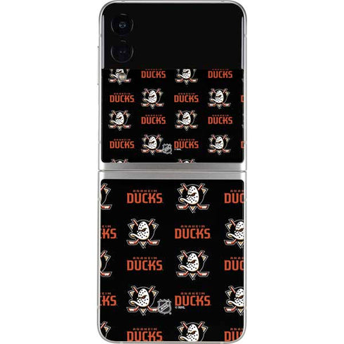 NHL Anaheim Ducks Pattern Galaxy Z Flip3 5G Skin