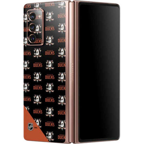 NHL Anaheim Ducks Pattern Galaxy Z Fold2 5G Skin
