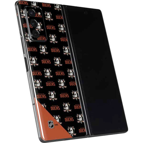 NHL Anaheim Ducks Pattern Galaxy Z Fold2 5G Skin