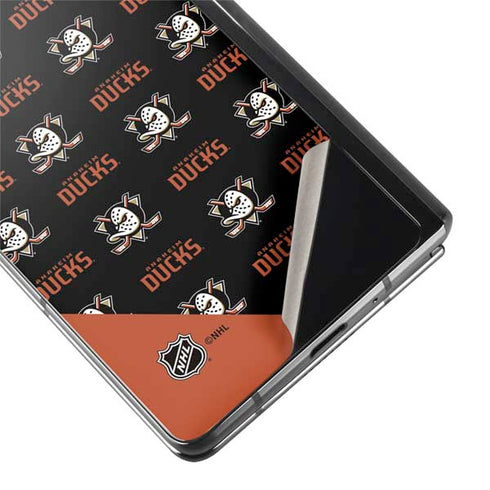 NHL Anaheim Ducks Pattern Galaxy Z Fold2 5G Skin