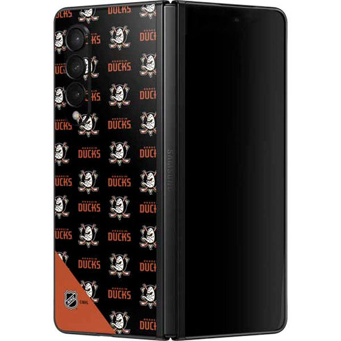NHL Anaheim Ducks Pattern Galaxy Z Fold3 5G Skin