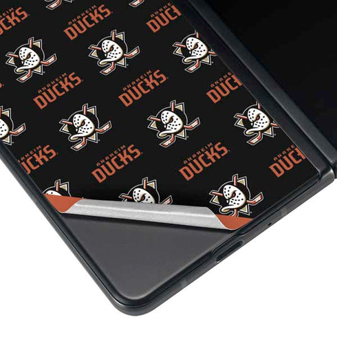 NHL Anaheim Ducks Pattern Galaxy Z Fold3 5G Skin