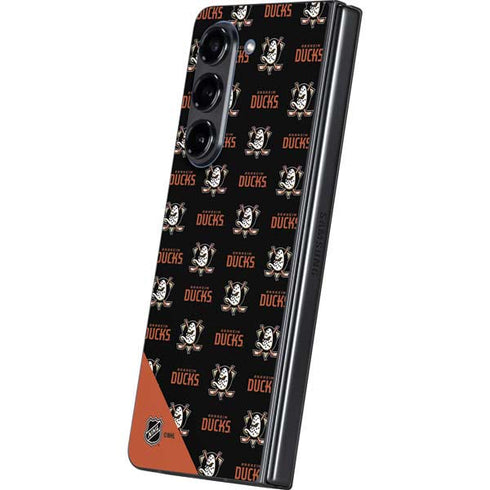 NHL Anaheim Ducks Pattern Galaxy Z Fold5 5G Skin