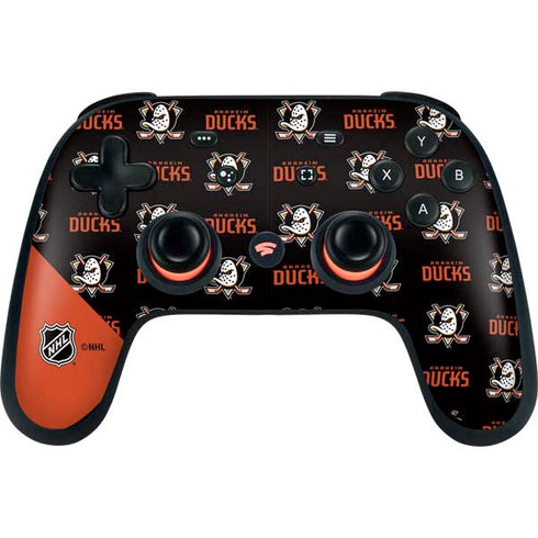 NHL Anaheim Ducks Pattern Google Stadia Controller Skin