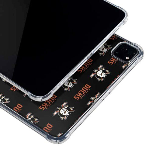 NHL Anaheim Ducks Pattern iPad Pro 12.9in (2020) Clear Case