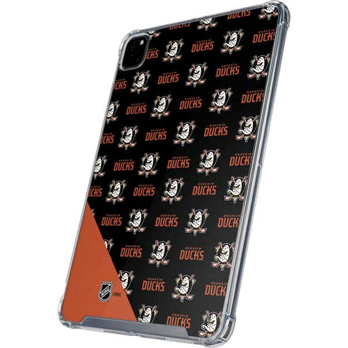 NHL Anaheim Ducks Pattern iPad Pro 12.9in (2020) Clear Case
