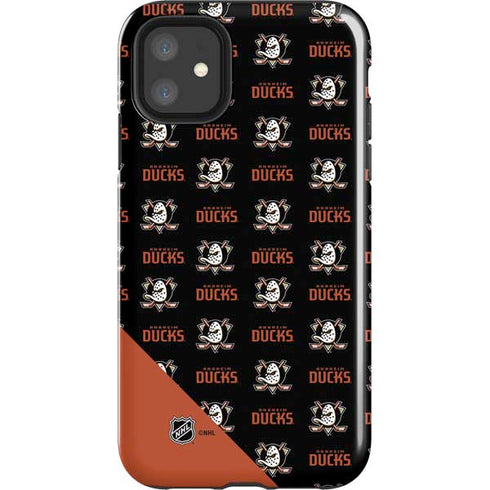 NHL Anaheim Ducks Pattern iPhone 11 Impact Case