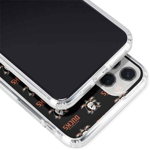 NHL Anaheim Ducks Pattern iPhone 11 Pro Clear Case