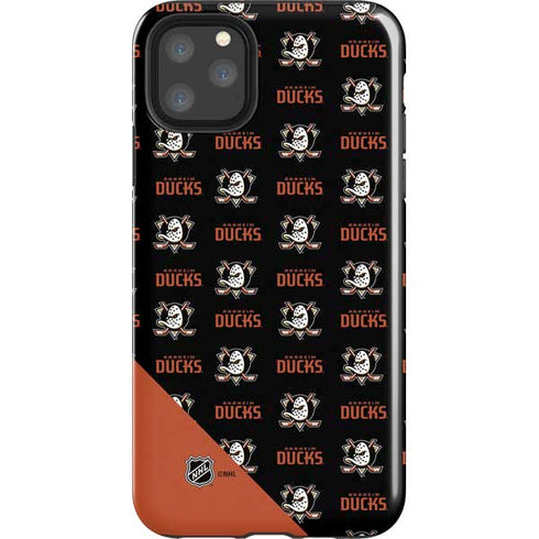 NHL Anaheim Ducks Pattern iPhone 11 Pro Max Impact Case