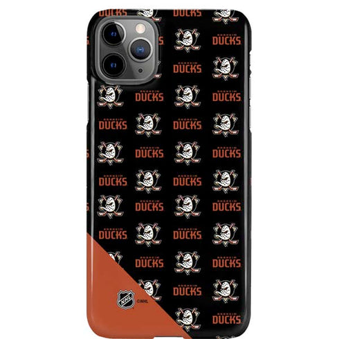 NHL Anaheim Ducks Pattern iPhone 11 Pro Max Lite Case