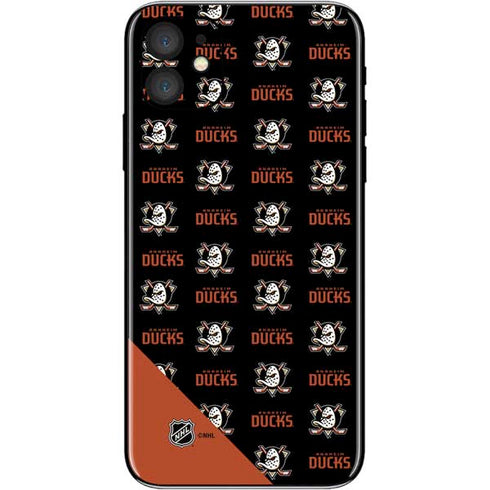 NHL Anaheim Ducks Pattern iPhone 11 Skin