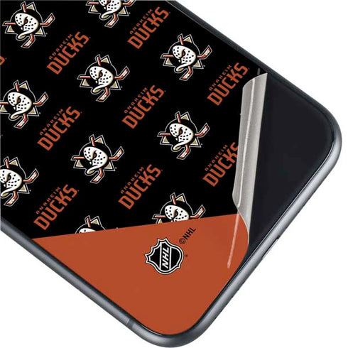 NHL Anaheim Ducks Pattern iPhone 11 Skin