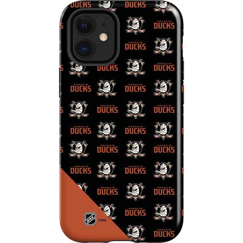 NHL Anaheim Ducks Pattern iPhone 12 Mini Impact Case