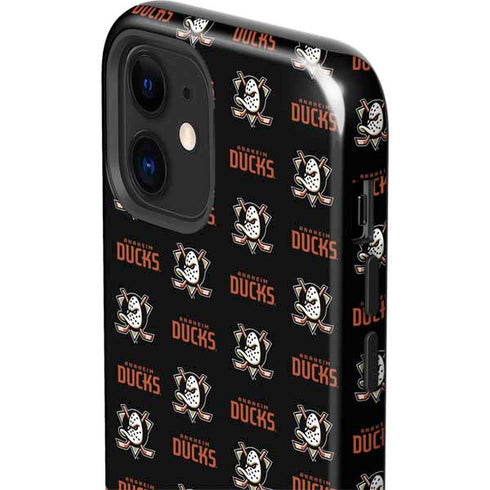 NHL Anaheim Ducks Pattern iPhone 12 Mini Impact Case