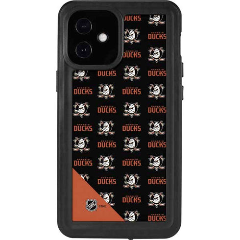 NHL Anaheim Ducks Pattern iPhone 12 Mini Waterproof Case