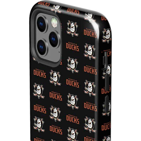 NHL Anaheim Ducks Pattern iPhone 12 Pro Impact Case